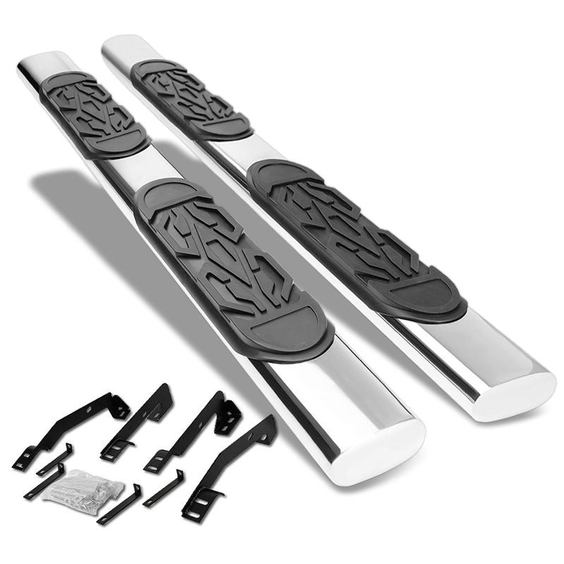 Oval Tubular Metal Running Board Nerf Bar For 98-02 Dodge Ram Extended Cab
