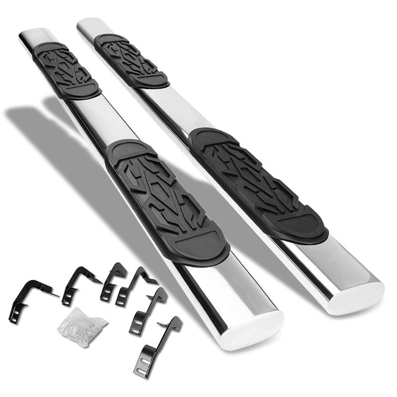 Straight Oval Tubular Metal Running Board Nerf Bar For 09-18 Ram Extended Cab