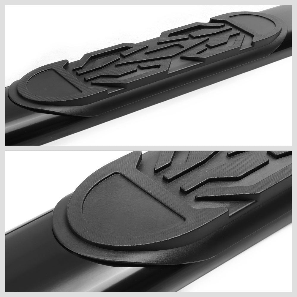 Straight Oval Tubular Black Running Board Nerf Bar For 19+ Ram 1500 Extended Cab
