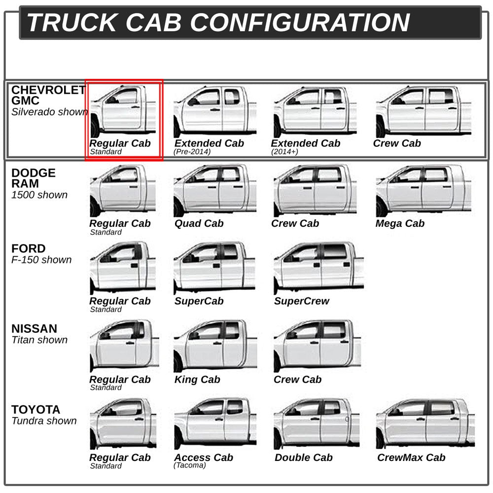 Extruded Flat BLK/SIL Running Board Nerf Bar For 07-18 Sierra 1500 Standard Cab