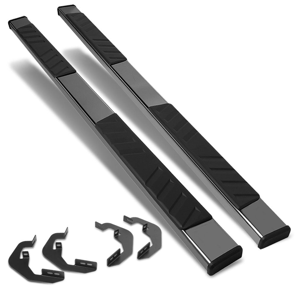 OE Style Black Running Board Nerf Bar For 07-18 Silverado 1500 Extended Cab