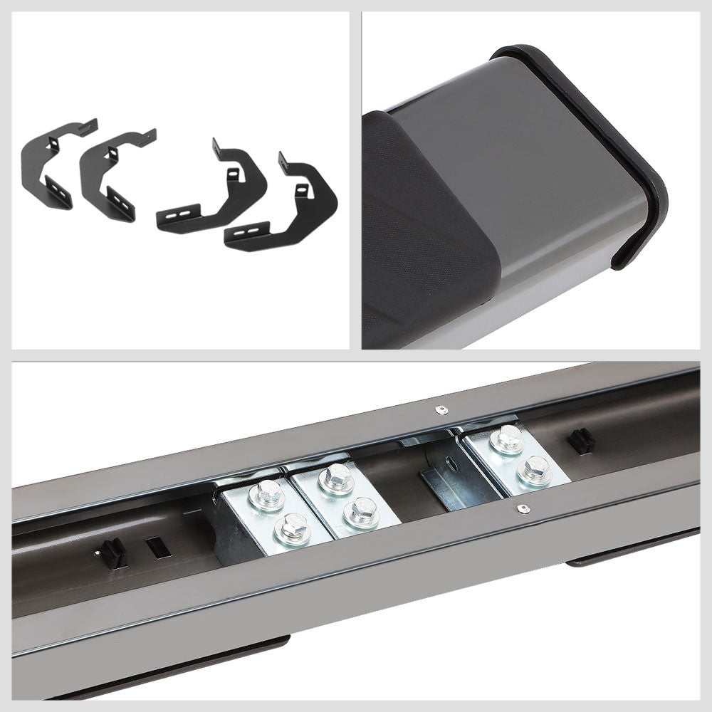 OE Style Black Running Board Nerf Bar For 07-18 Silverado 1500 Extended Cab