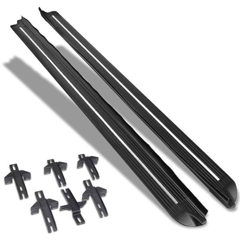 Flat Body Black Running Board Nerf Bar For 07-18 Jeep Wrangler 4-Door (JK)