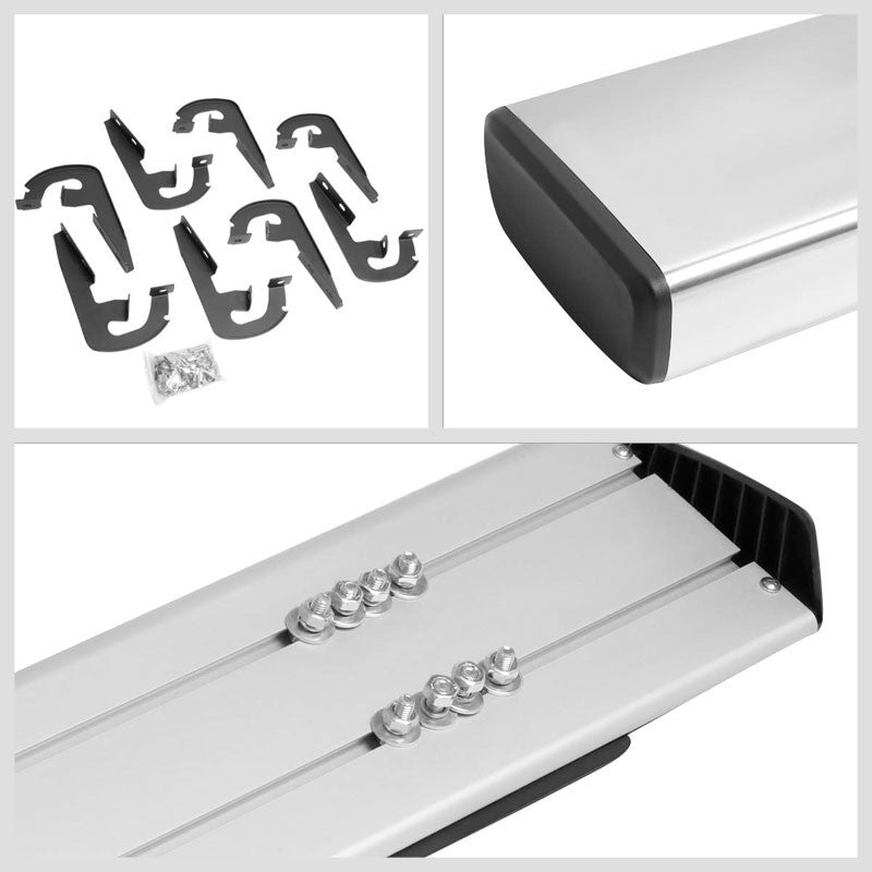 Extruded Flat Metal Running Board Nerf Bar For 04-14 Ford F-150 Extended Cab