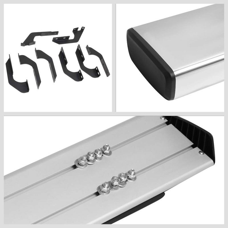Flat Board Metal Running Board Nerf Bar For 07-21 Toyota Tundra XK50 Crew Cab