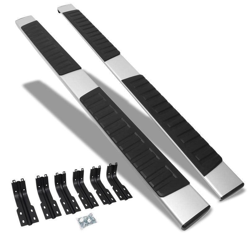 Extruded Flat Metal Running Board Nerf Bar For 99-16 Ford Super Duty Crew Cab