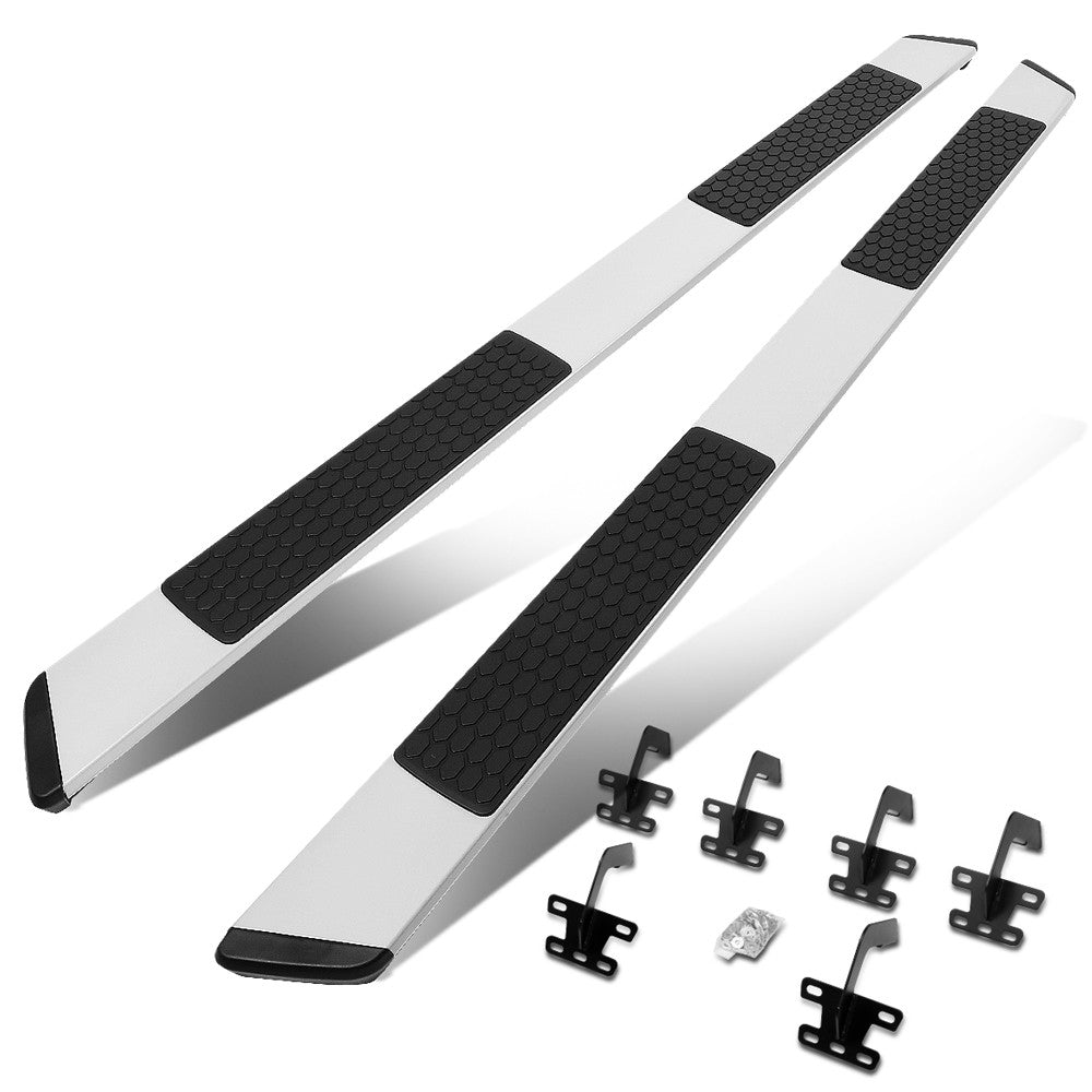 Extruded Flat Black/Silver Running Board Nerf Bar For 19+ Ram 1500 DT Crew Cab