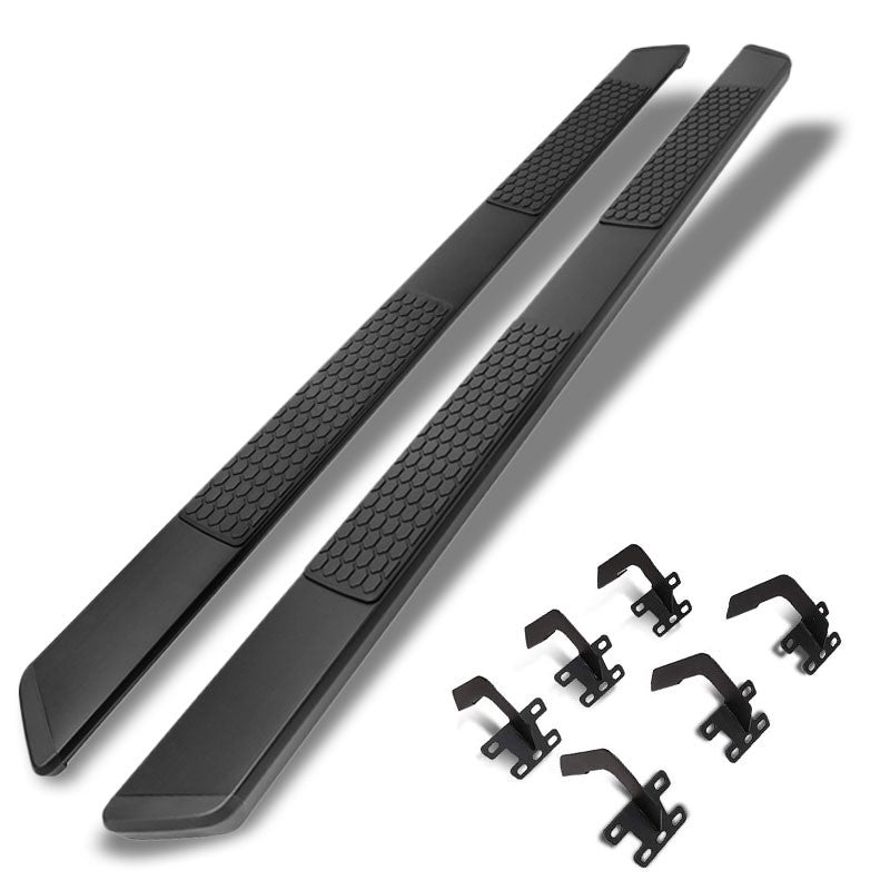 Honeycomb 2 Pad Matte Black Running Board Nerf Bar For 19+ Ram 1500 Extended Cab