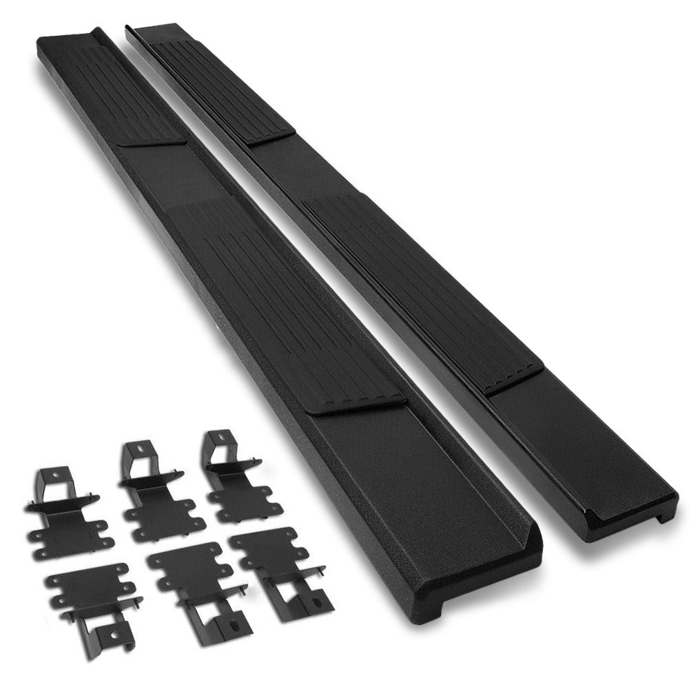 OE Retangular Style Black Running Board Nerf Bar For 18+ Jeep Wrangler JL 4Dr