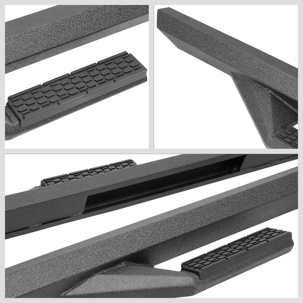 Branch-Out Black Running Board Nerf Bar For 18+ Jeep Wrangler JL 4Dr Unlimited