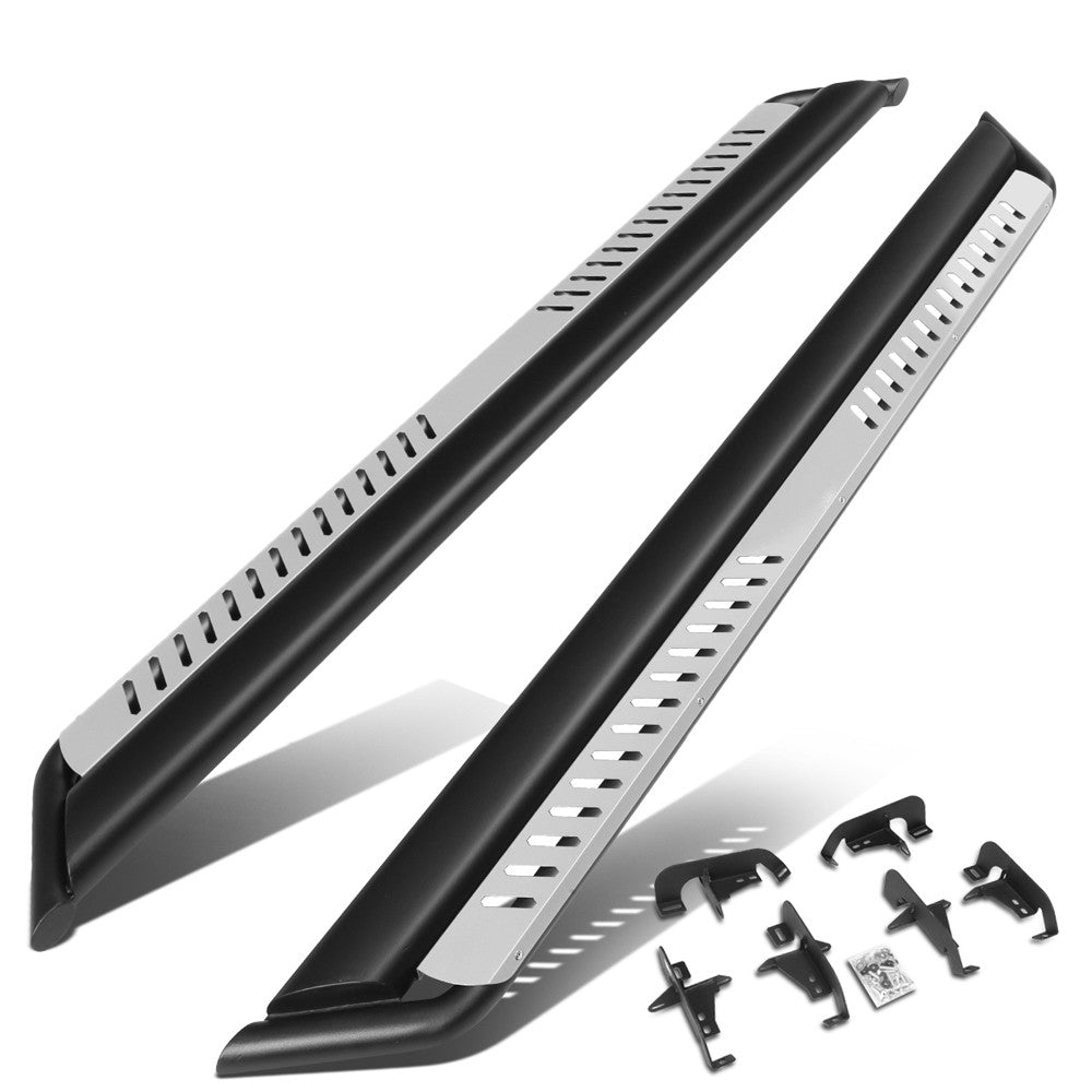Oval Dropped Step Metal Running Board Nerf Bar For 18+ Jeep Wrangler JL 4Dr