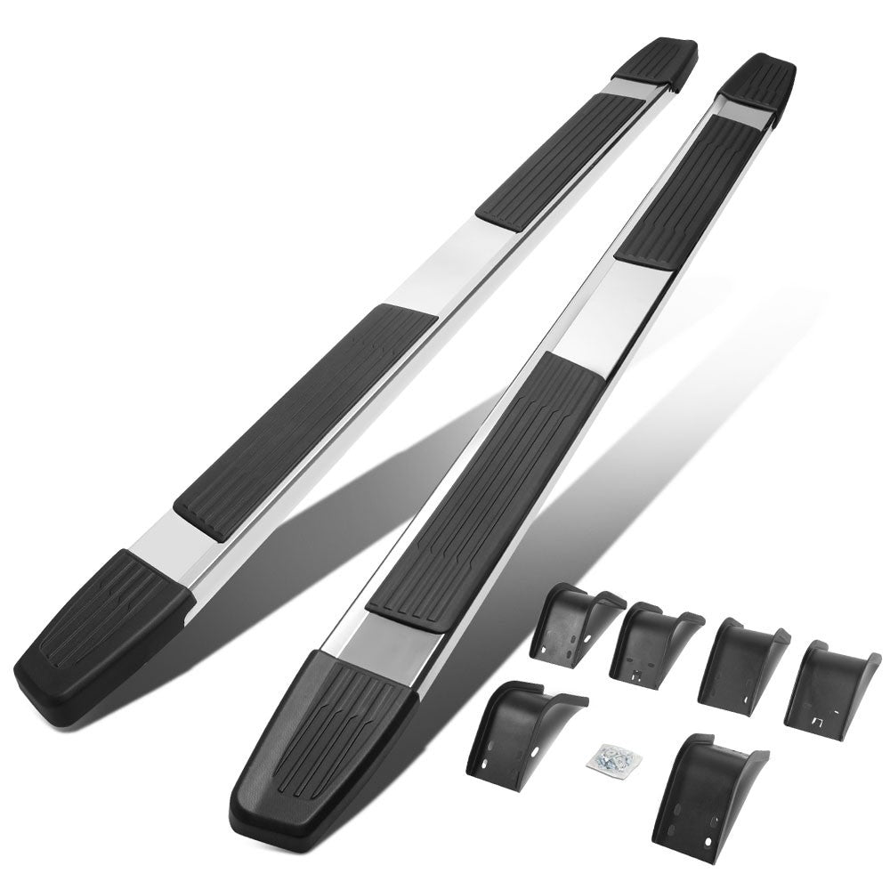 Flat Step/5.25 Cap Metal Running Board Nerf Bar For 09-18 Ram Extended Cab