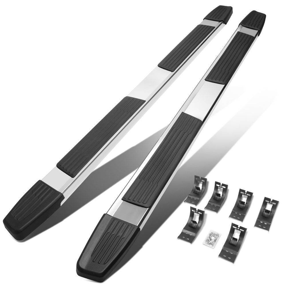 Flat Step/5.25 Cap T2 Metal Running Board Nerf Bar For 09-18 Ram Extended Cab