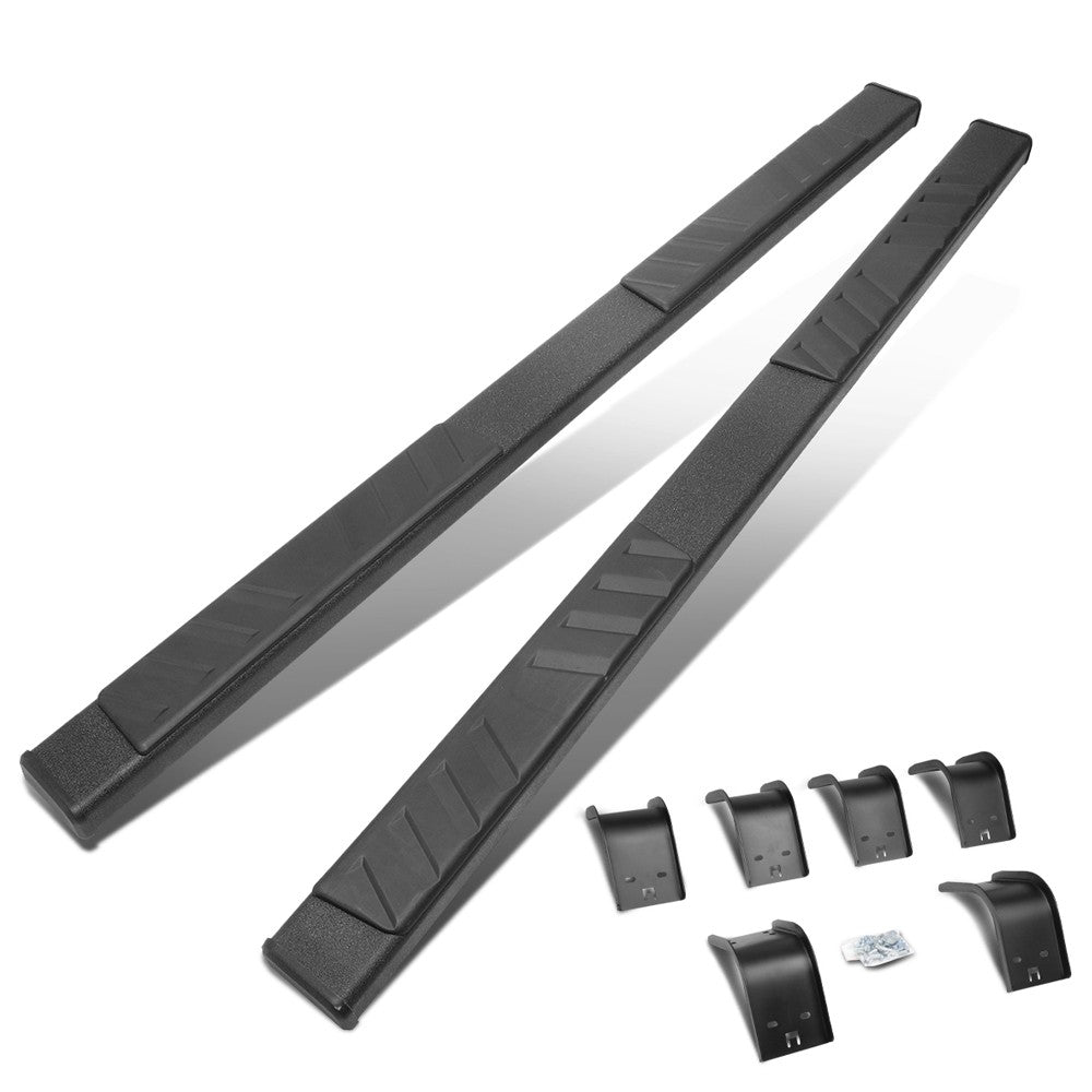 88" Flat Slant Black Running Board Nerf Bar For 09-18 Ram 1500 Extended Cab