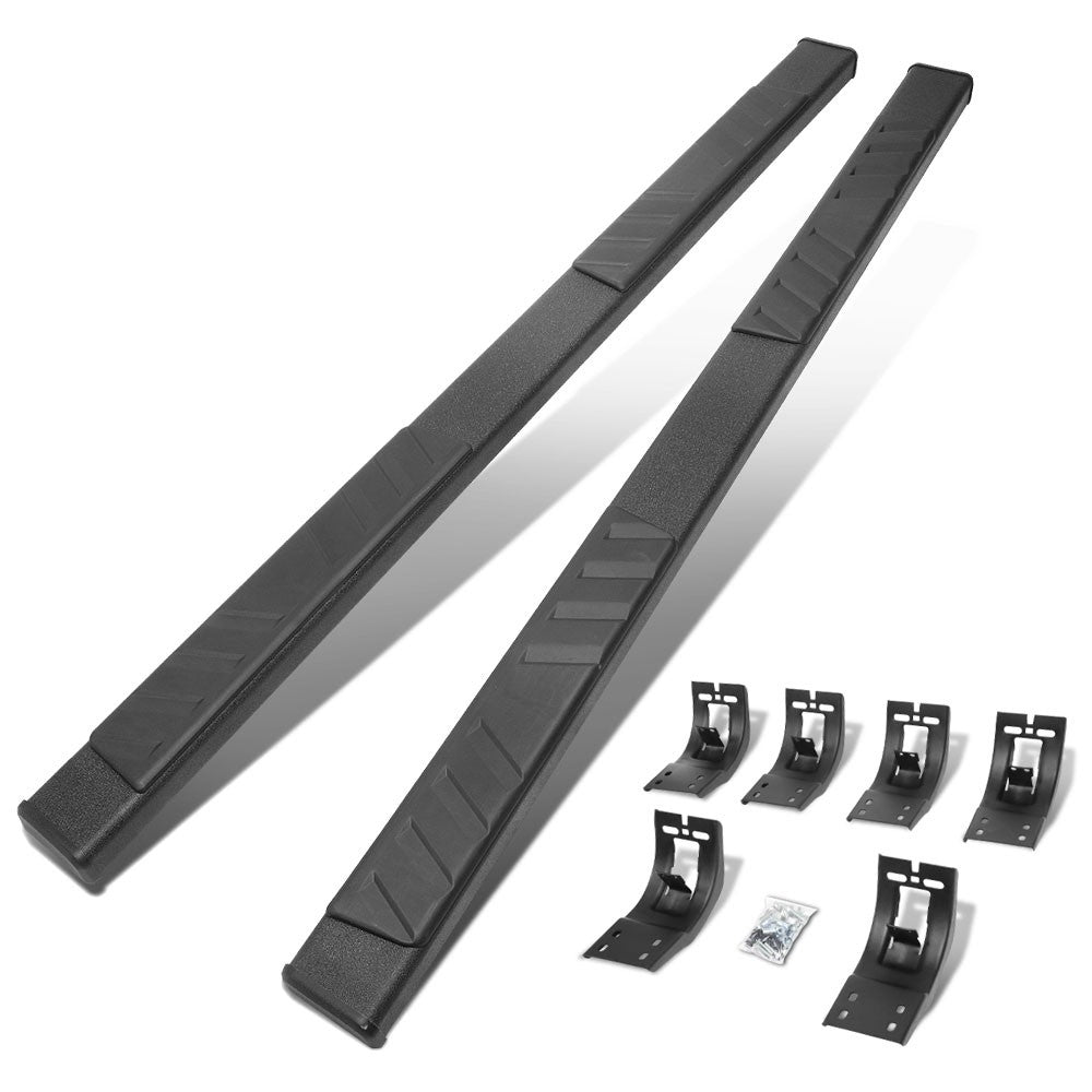 80" Flat Slant Black Running Board Nerf Bar For 09-18 Ram 1500 Extended Cab