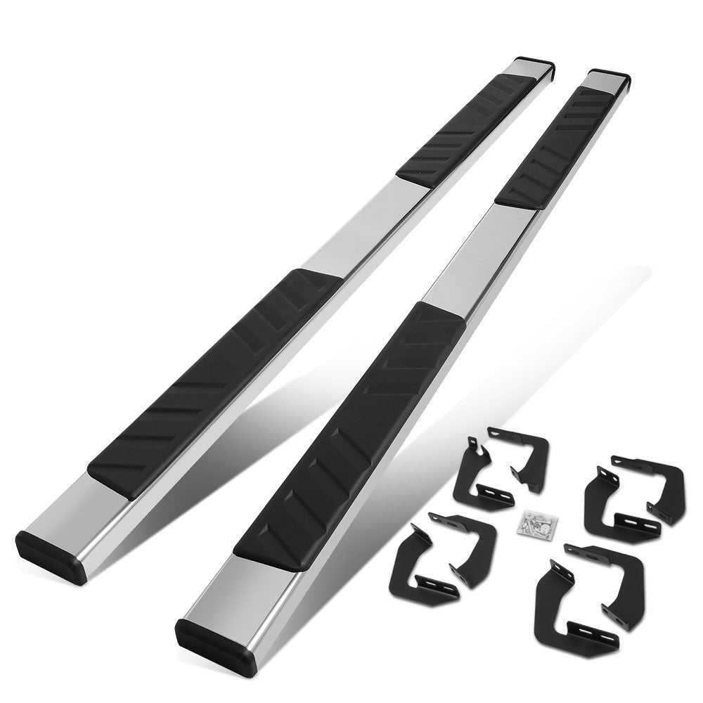 Flat Cross Pad Metal Running Board Nerf Bar For 07-21 Tundra XK50 Crew Cab