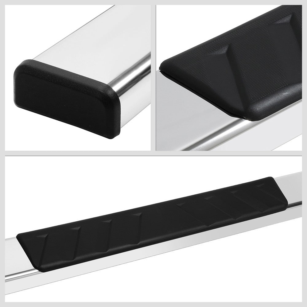 Flat Cross Pad Metal Running Board Nerf Bar For 07-17 Tundra XK50 Standard Cab