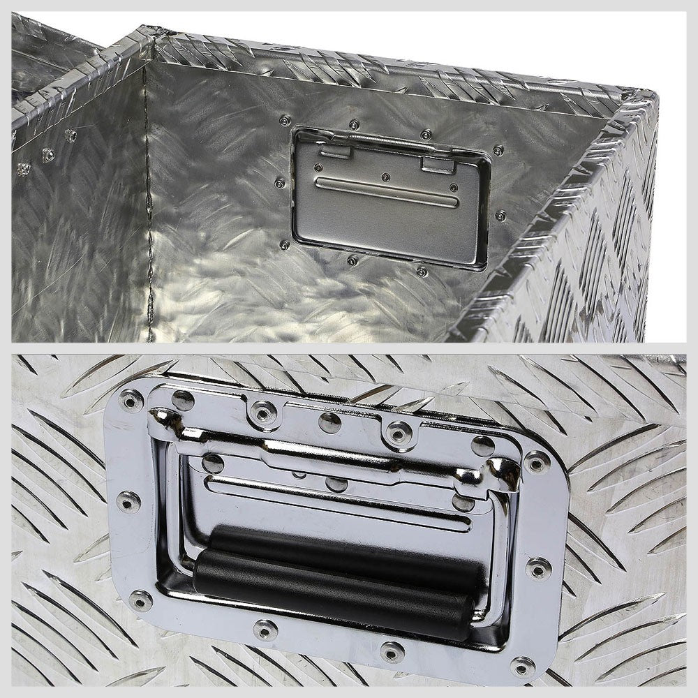 30"x13"x10" Chrome Aluminum Pickup/Trailer Trunk Bed Storage Tool Box BFC-TLBOX-TY1-30-ALU