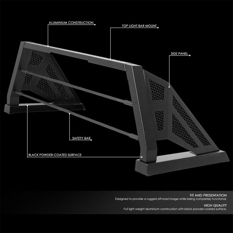 Black Heavy-Duty Aluminum Offroad Roll Bar For 07-18 Tundra 4.0L/4.6L/4.7L/5.7L