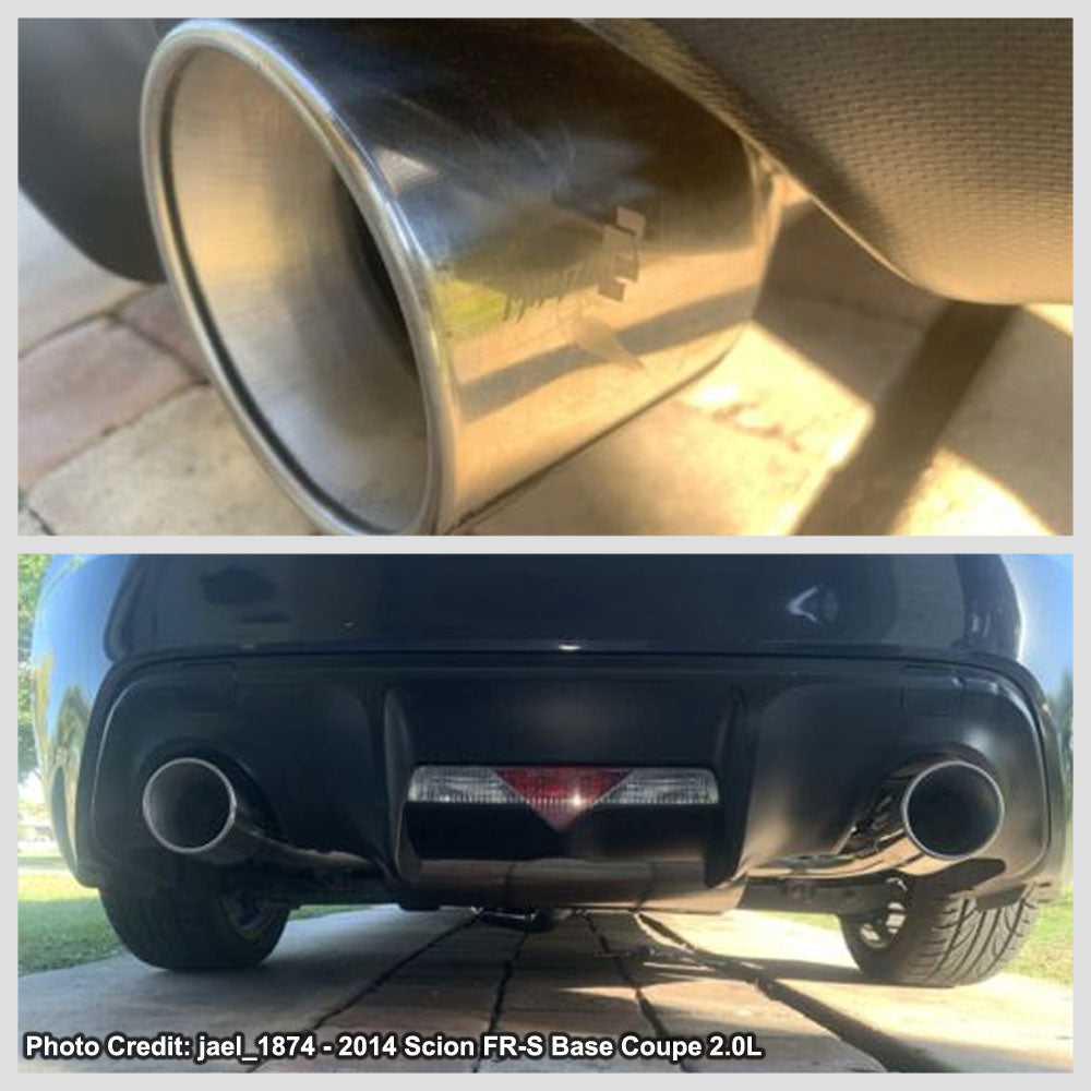 Manzo Rear Catback Exhaust System 13+ Scion FR-S/BRZ/86 2.0L H4 DOHC TP-CBS-SF12