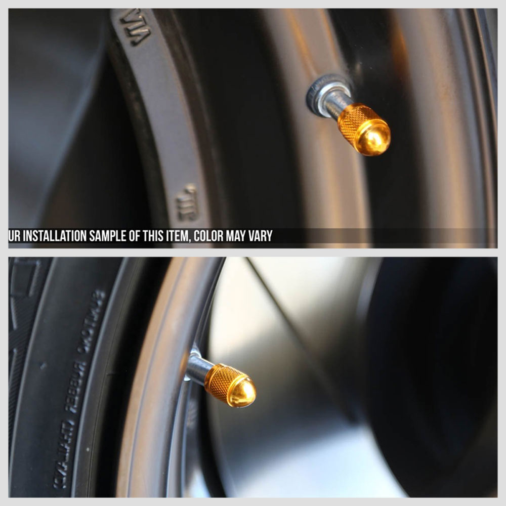 71-R-108-BL BFC 4PCs Universal Bullet Style Blue Tire Wheel Rim Valve Air Stems Cap