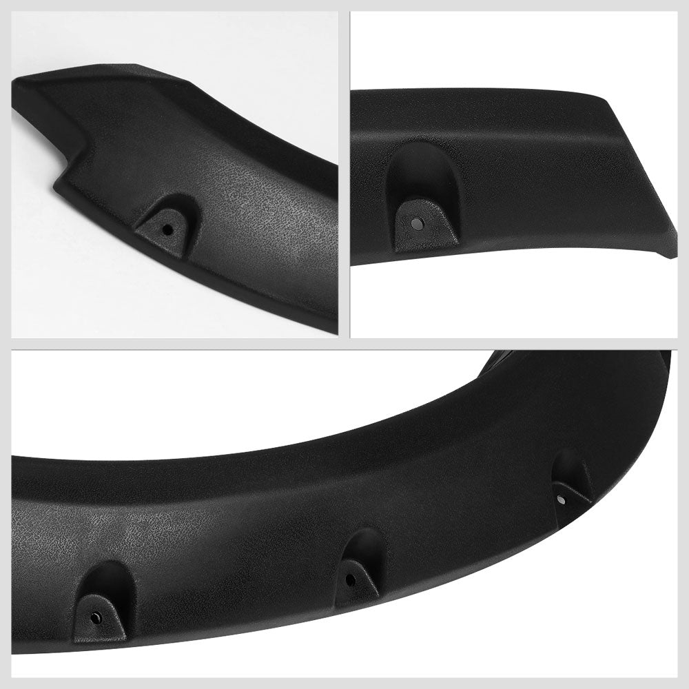 BFC-WFENDER-81009-MBK 4PCs Black Matte Pocket-Riveted Style Wheel Fender Flares For 09-23 Ram 1500