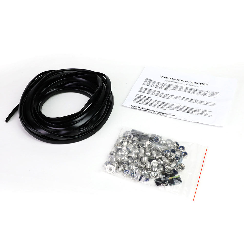 BFC-WFENDER-81009-MBK 4PCs Black Matte Pocket-Riveted Style Wheel Fender Flares For 09-23 Ram 1500