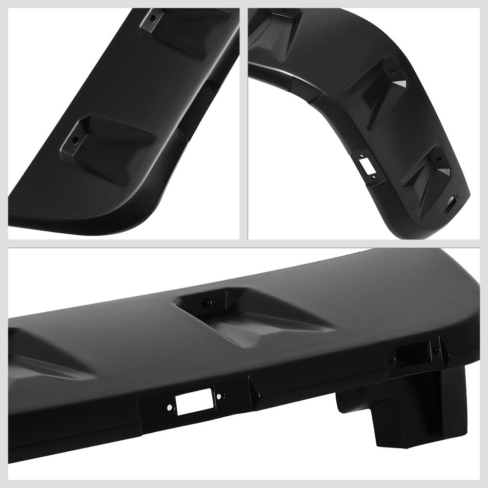 BFC-WFENDER-81011-MBK 4PCs Black Matte Pocket Style Wheel Fender Flares For 07-18 Jeep Wrangler JK