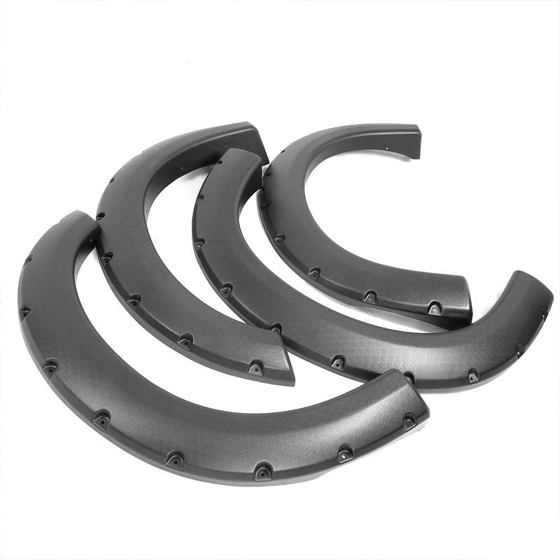 Matte Black ABS Pocket-Riveted T2 Wheel Fender Flares For 99-10 F-250/F-350 SD