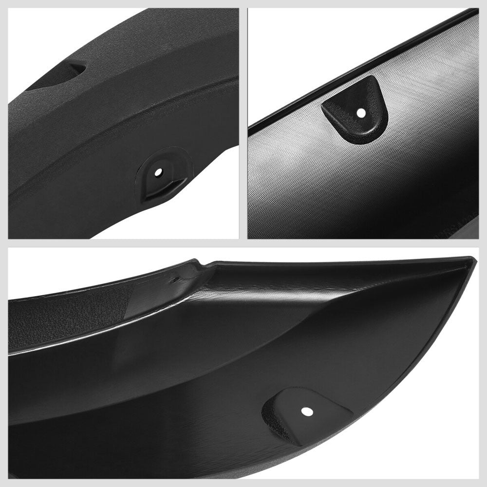 Matte Black ABS Pocket-Riveted Style Wheel Fender Flares Guard For 07-13 Tundra