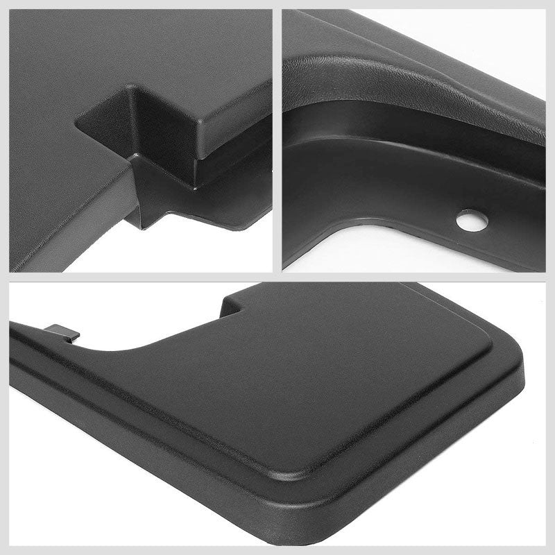 4PC Matte Black Molded Mud Flaps Guard For 15-18 F-150 W/O Wheel Lip Moulding