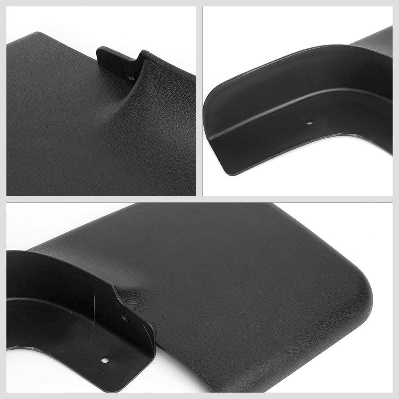 4PC Matte Black Molded 1/8" Mud Flaps Guard For 04-14 F-150 w/OE Fender Flares