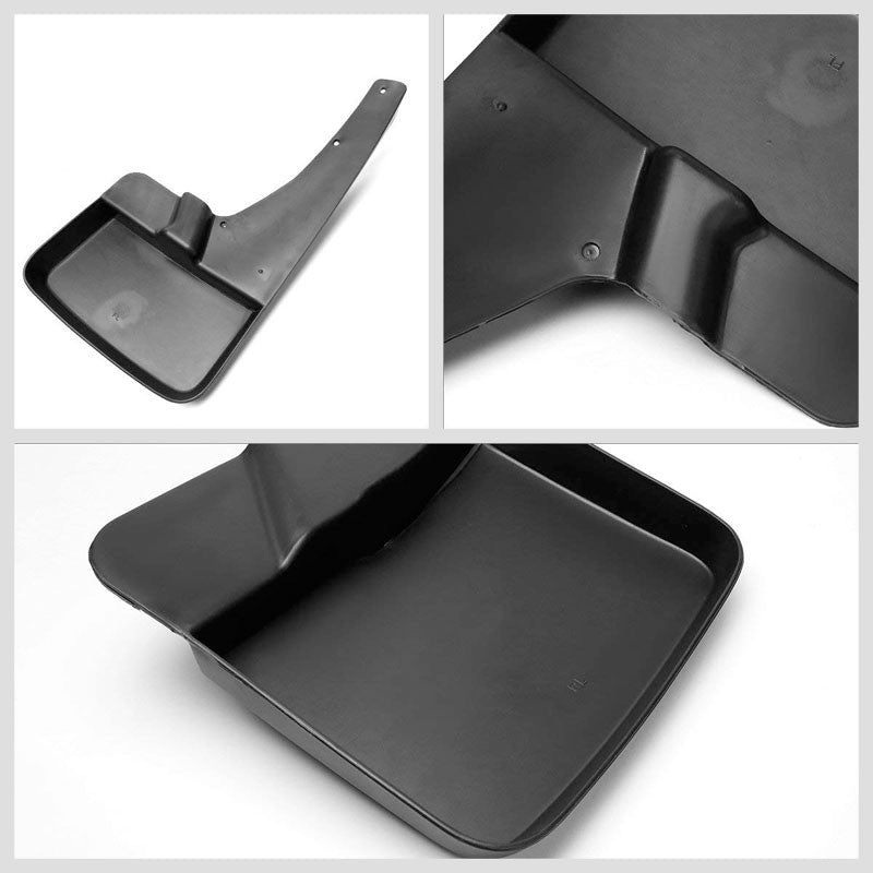 4PC Black Injection Molded 1/8" Wheel Mud Flaps Guard For 09-18 Dodge Ram Pickup