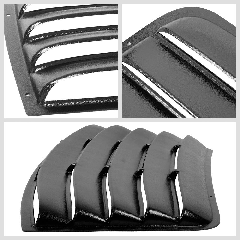 Glossy Black Rear Window Windshield Sun Vent Louver Cover For 08-20 Challenger