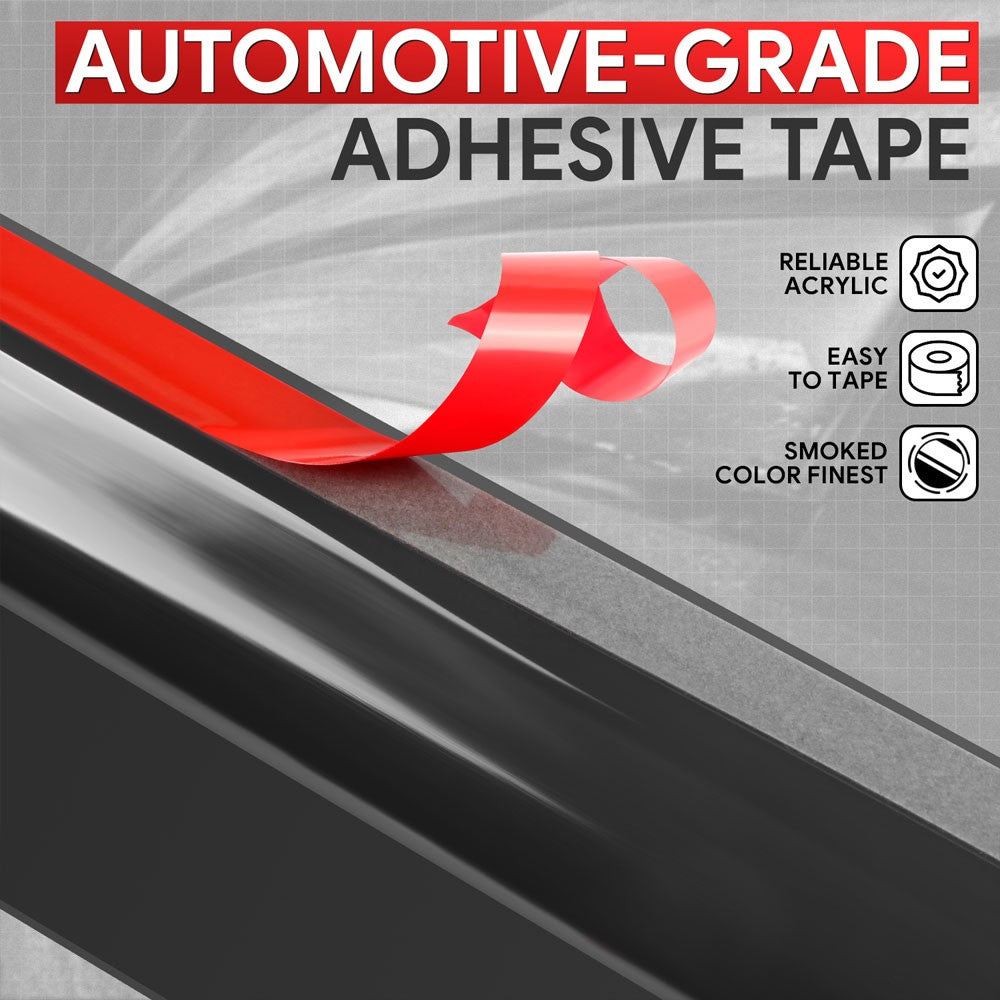 Smoke Tinted Side Window Wind/Rain Vent Deflectors Visors Guard for Toyota Yaris