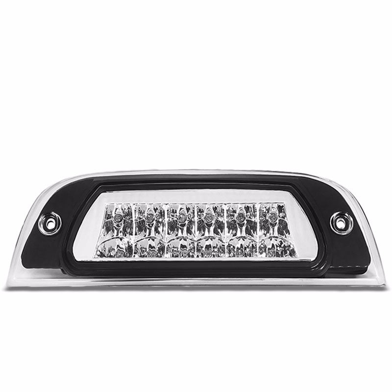 Chrome Housing Clear Len Rear Third Brake Red LED Light For 02-07 Liberty KJ