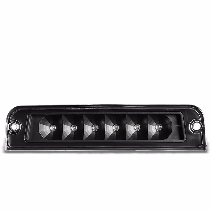 Black Housing Clear Len Rear Third Brake Red LED Light For 97-06 Wrangler TJ