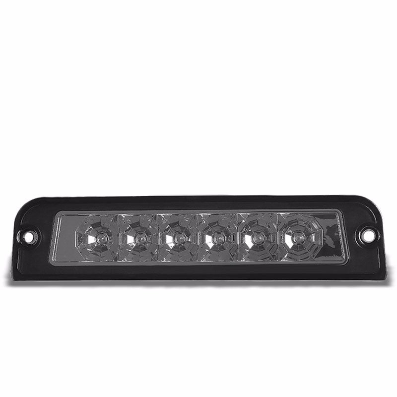 Chrome Housing Smoke Len Rear Third Brake Red LED Light For 97-06 Wrangler TJ