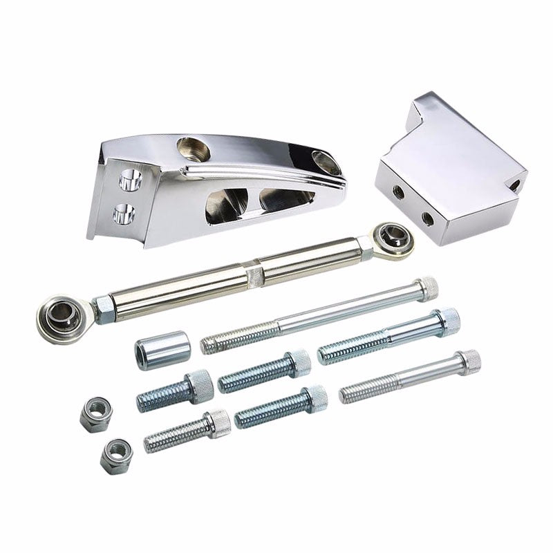 Aluminum Air Conditioner Mount Bracket For SBC Small Block 302 Short Water Pump BFC-ALTBRK-11-350-1