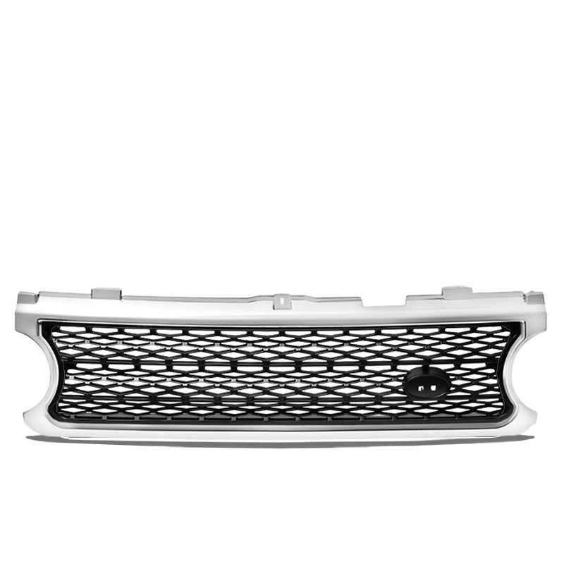 Chrome Frame/Black Honeycomb Mesh Style Front Grille For 06-09 Range Rover L322