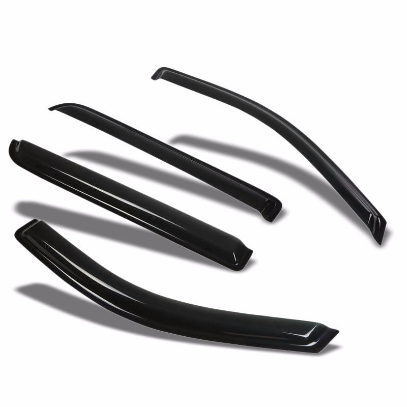 Tinted Side Window Wind/Rain Deflectors Visors for 04-08 F-150 Super Crew Cab