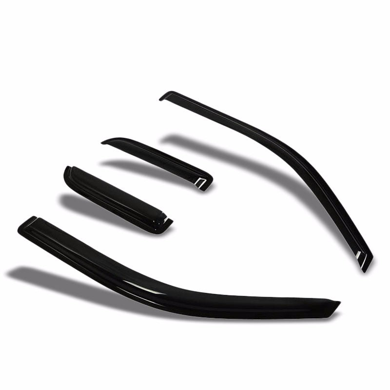 Tinted Side Window Wind/Rain Deflectors Visors Guard for 04-14 F-150 Extend Cab