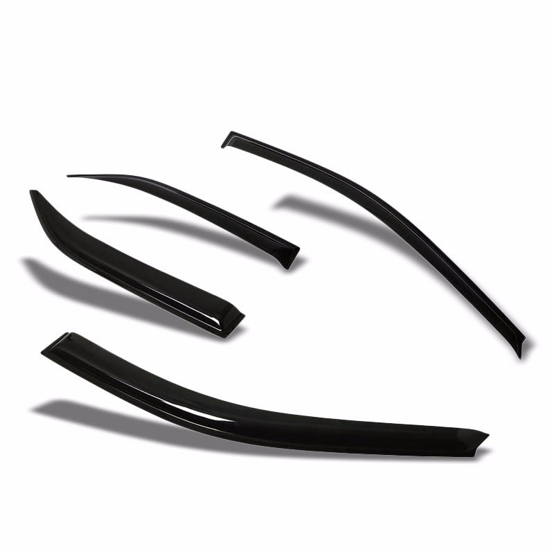Smoke Tinted Side Window Wind/Rain Vent Deflectors Visors Guard for Toyota 12-15