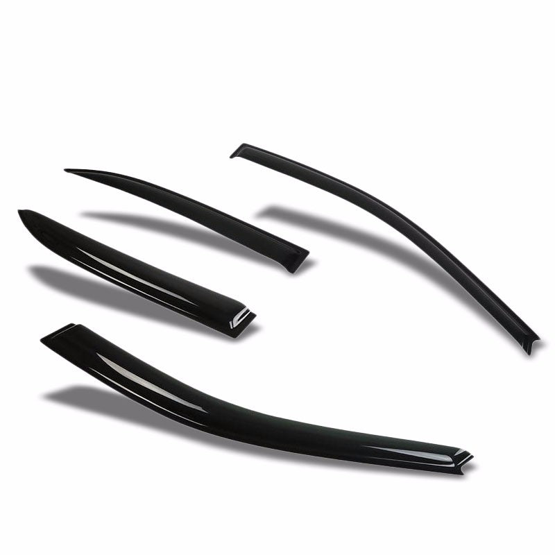 Smoke Tinted Side Window Wind/Rain Vent Deflector Visors Guard for 03-08 Corolla