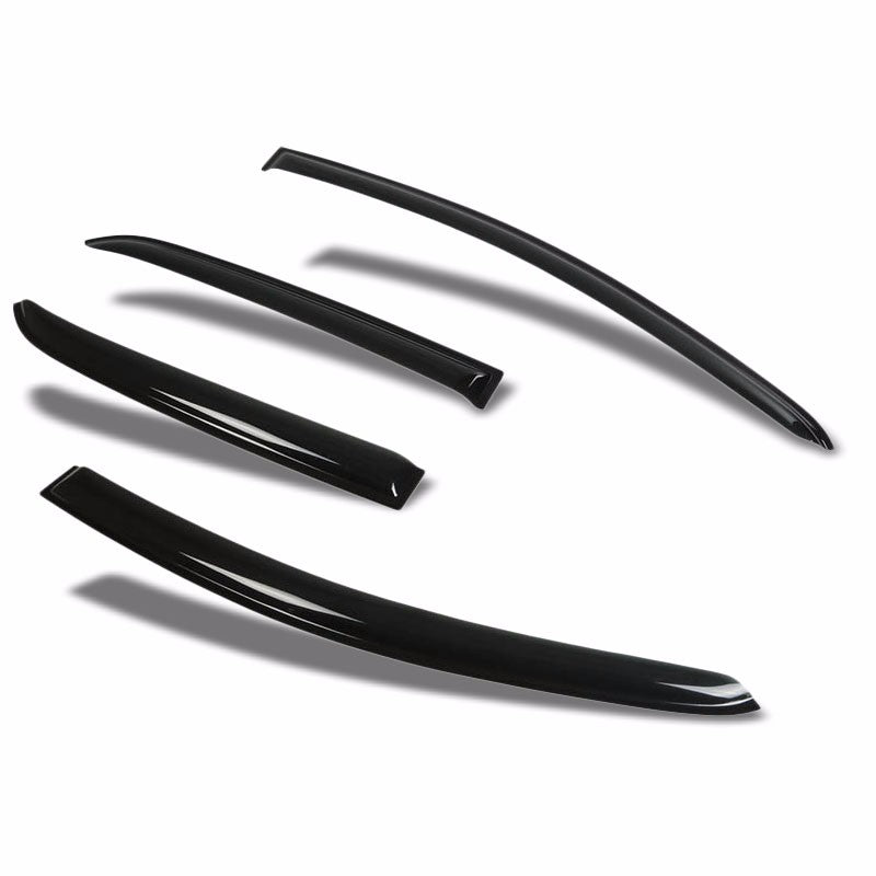 Smoke Tinted Side Window Rain Deflectors Visors Guard For 07-11 Yaris XP90 Sedan