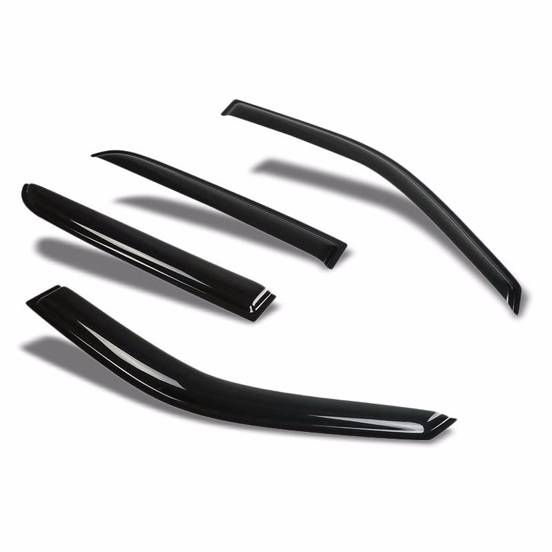 Smoke Tinted Side Window Wind/Rain Vent Deflector Visor for Dodge 09-10 RAM 1500