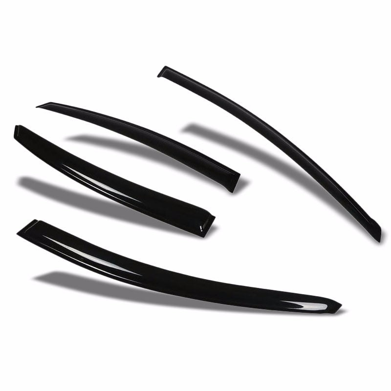 Smoke Tint Side Window Wind/Rain Vent Deflectors Visors Guard for 10-14 Sonata