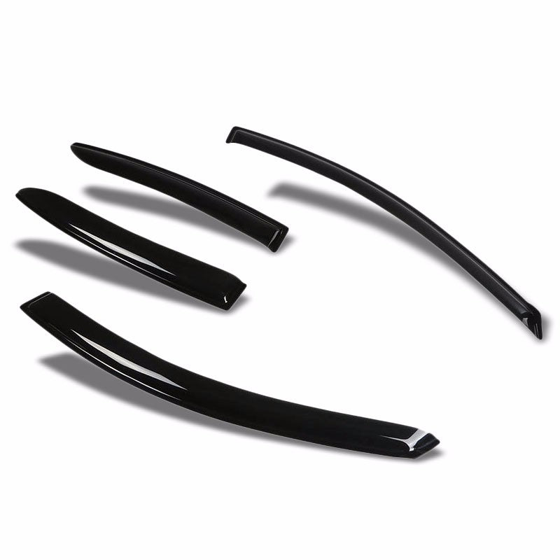 Smoke Tinted Side Window Wind/Rain Vent Deflectors Visor Guard for 10-13 Mazda 3