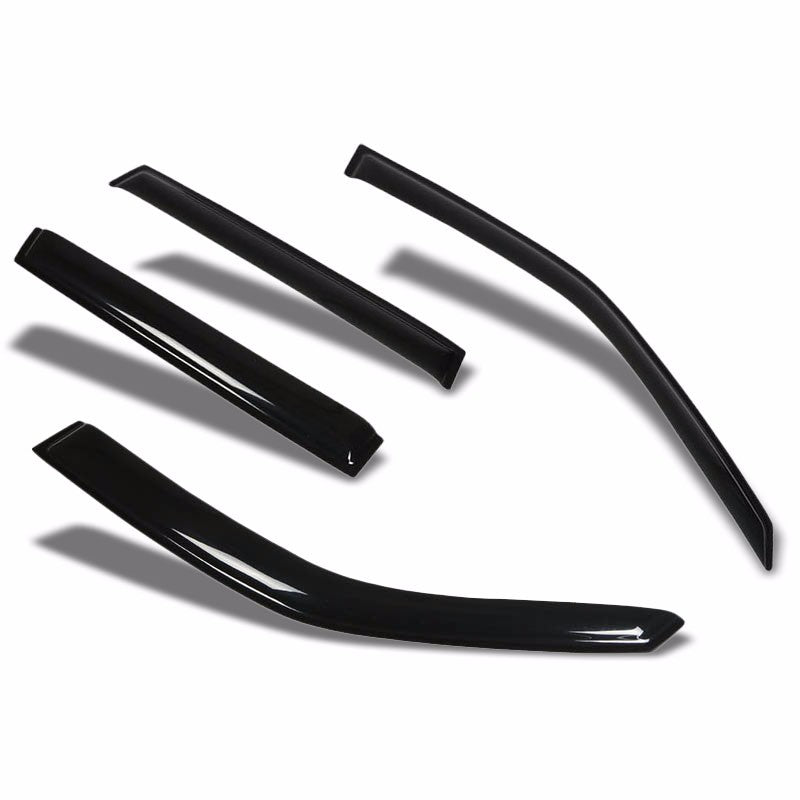 Smoke Tinted Side Window Wind/Rain Vent Deflector Visor Guard for 08-13 Forester