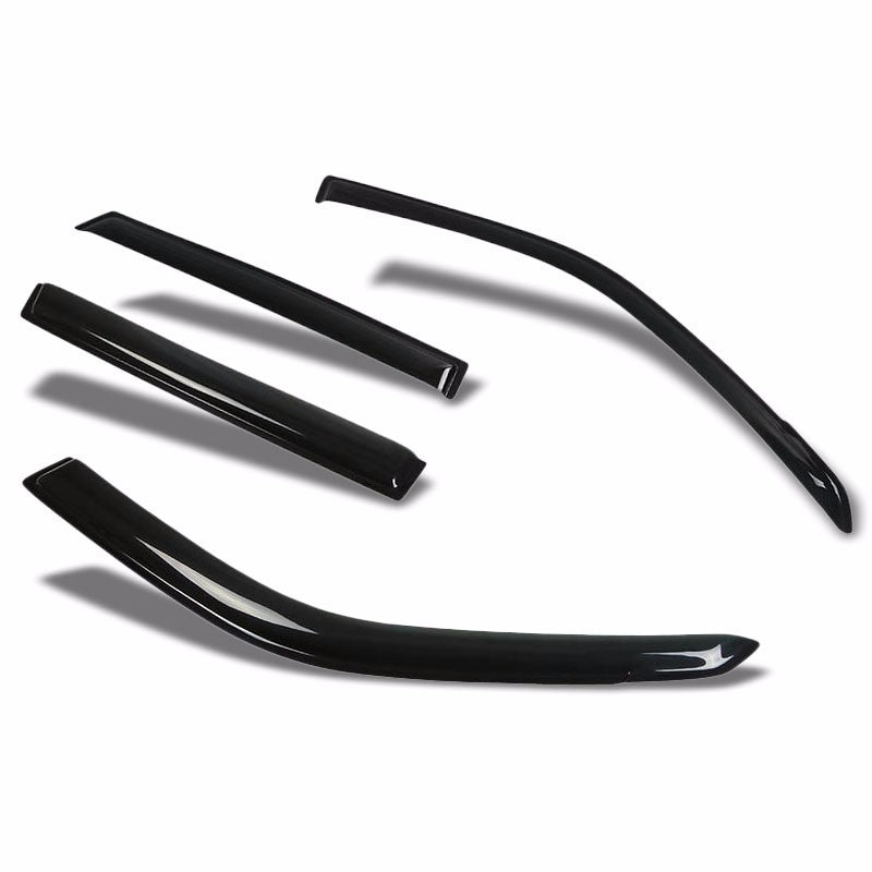 Smoke Tinted Side Window Rain Vent Deflectors Visors for 06-11 Grand Vitara 4DR